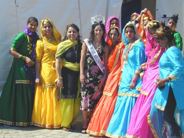 Women at cultural event