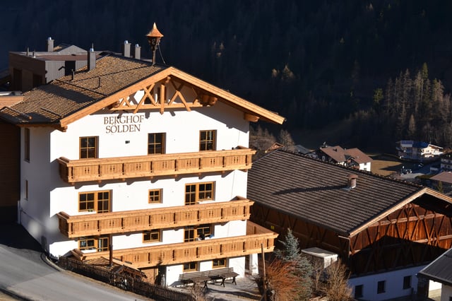 Berghof (Sölden), a typically old tyrolean farmstead, now an alpine lodge – tourist accommodation for guests