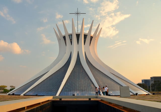 View of the Cathedral of Brasília