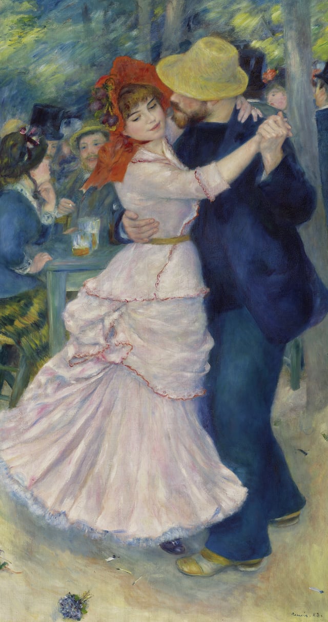 Dance at Bougival by Pierre-Auguste Renoir (1883)