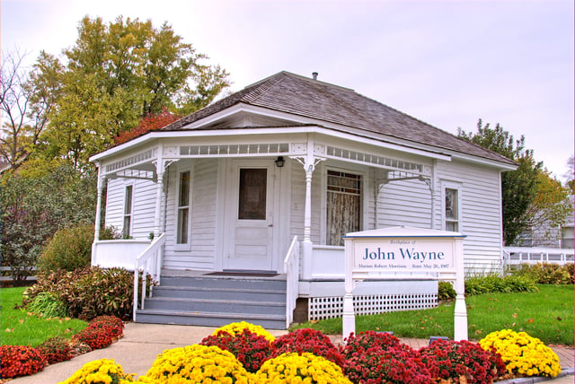 The house in Winterset, Iowa, where Wayne was born in 1907