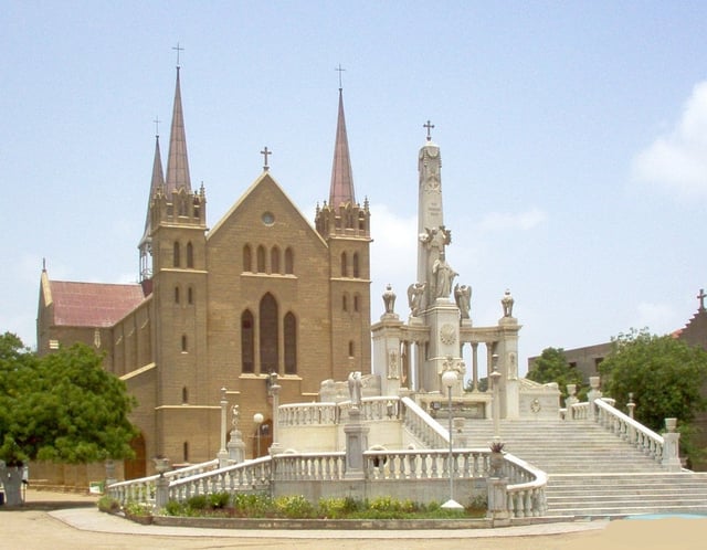 St. Patrick's Cathedral serves as the seat of the Archdiocese of Karachi.