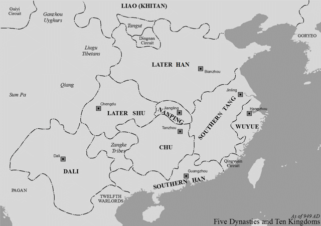Five Dynasties Ten Kingdoms Period 947 AD