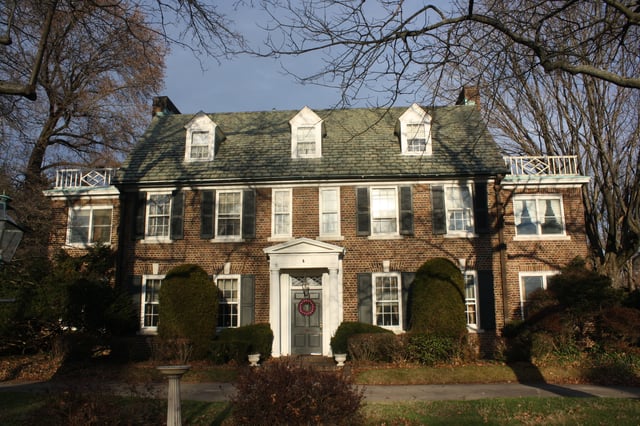 The Kelly family home built by John B. Kelly in 1929, in the East Falls section of Philadelphia