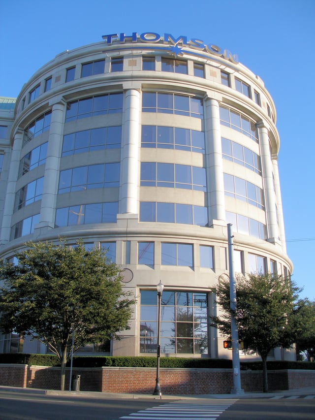 Thomson Reuters Building in Downtown Stamford, Connecticut. The office previously served as the world headquarters for The Thomson Corporation