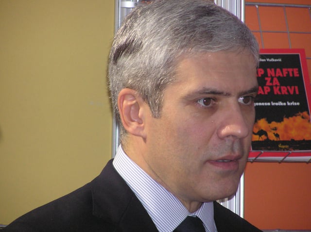 Boris Tadić at the 50th Belgrade Book Fair, 2006.