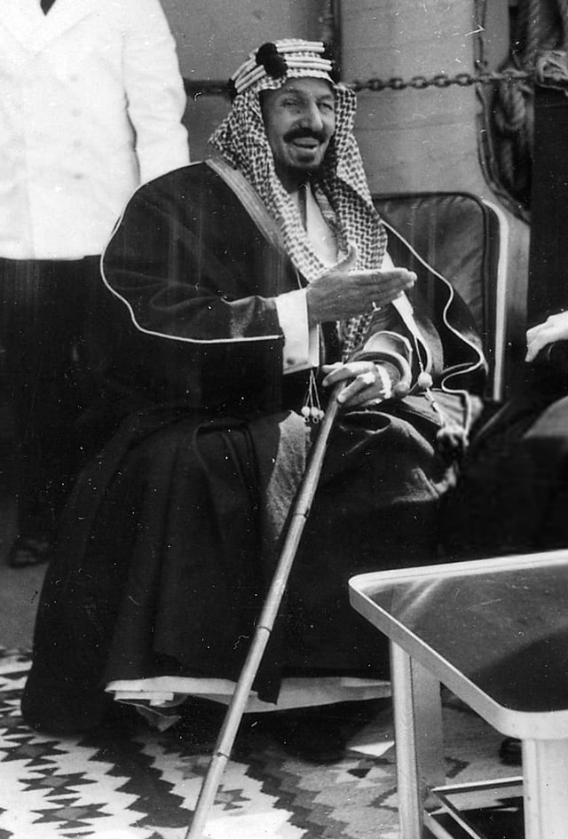 Ibn Saud, the first king of Saudi Arabia