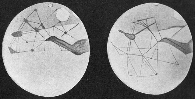 Artificial Martian channels, depicted by Percival Lowell