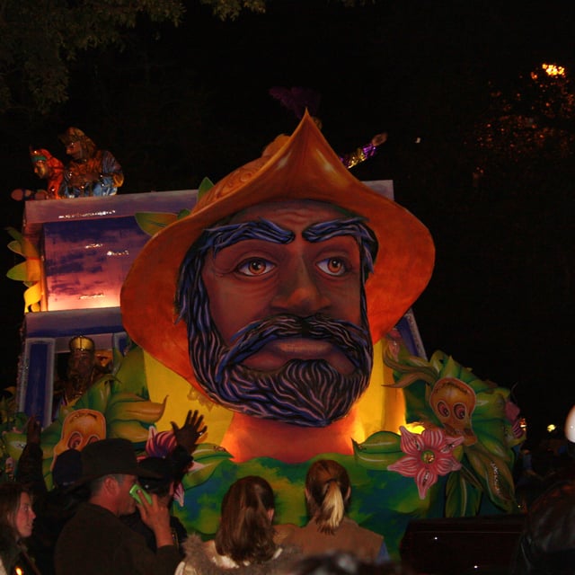 Order of Inca night parade in 2009.