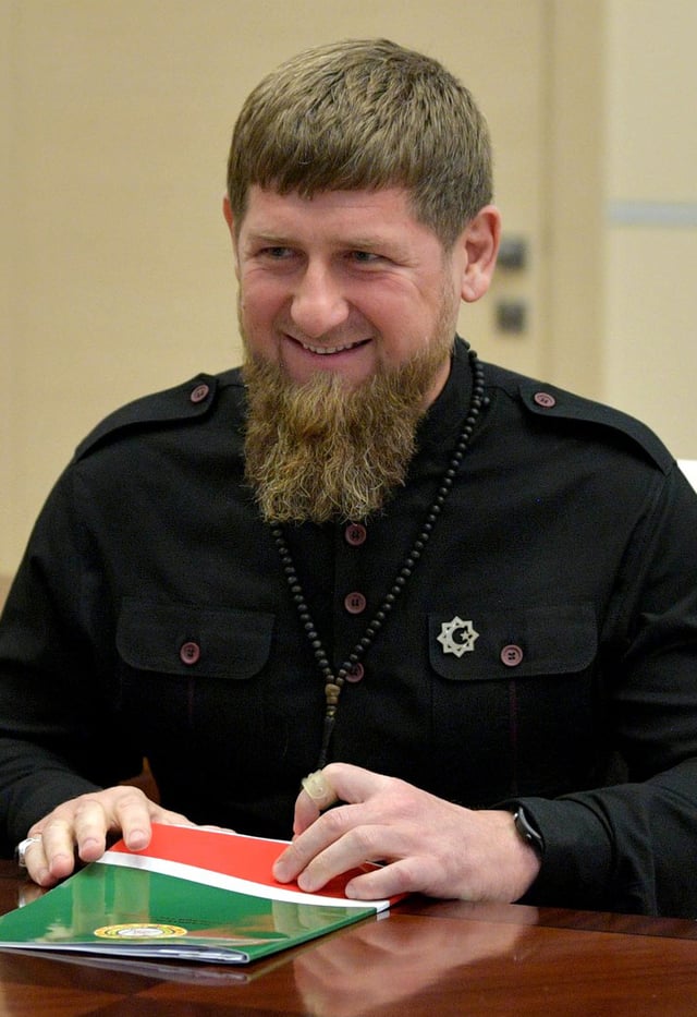 Chechen leader Ramzan Kadyrov in 2018