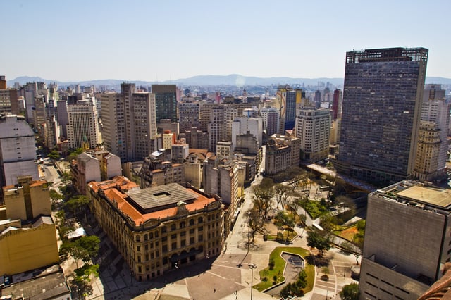 Vale do Anhangabaú, in Downtown