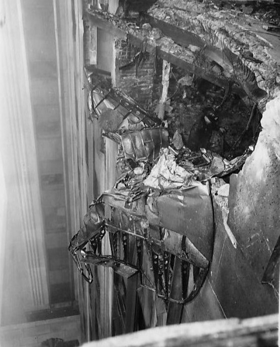 Aftermath of the B-25 Empire State Building crash