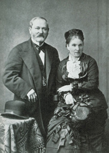 Gustav Faberge and his wife, Charlotte Jungstedt, 1890s
