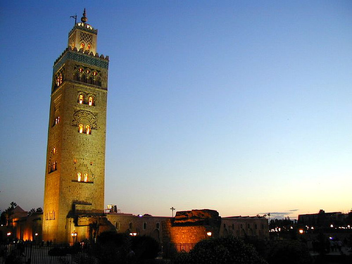 The Koutoubia Mosque in Marrakech.