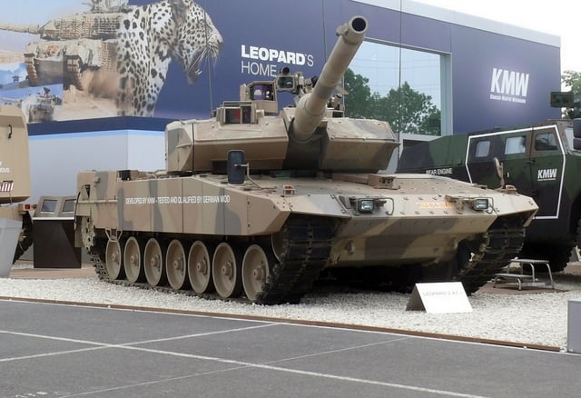 Leopard 2A7+ at Eurosatory 2010