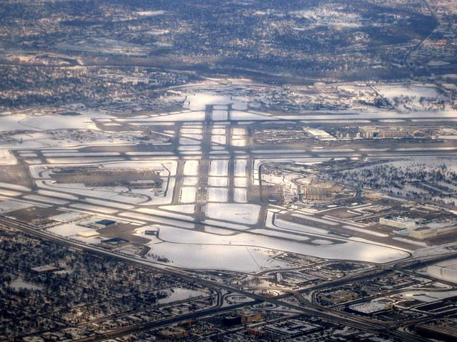 MSP airport in 2009 looking towards the northeast.