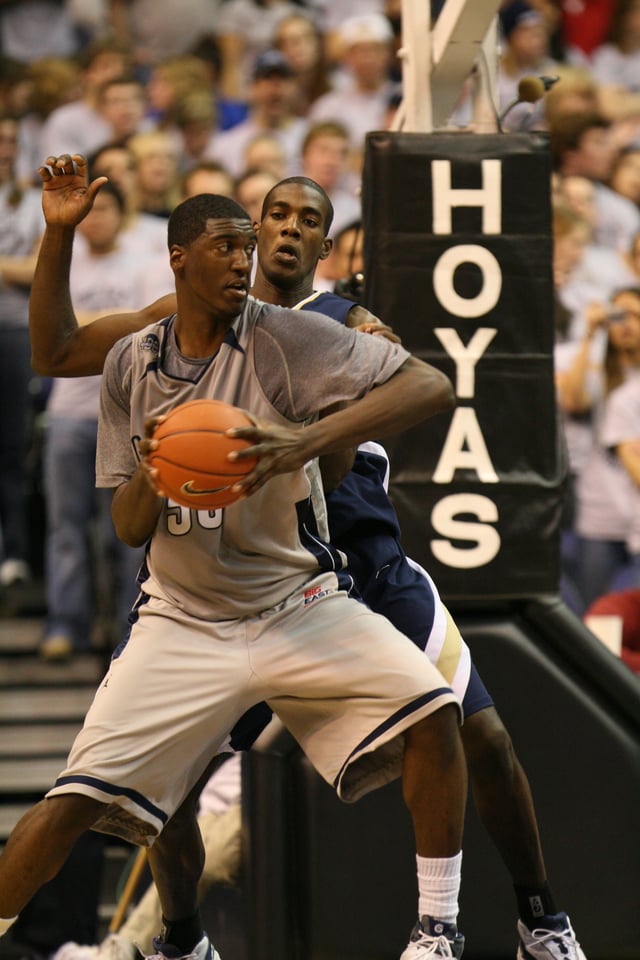 Basketball stars like Roy Hibbert have led the Hoyas to seven Big East championships.