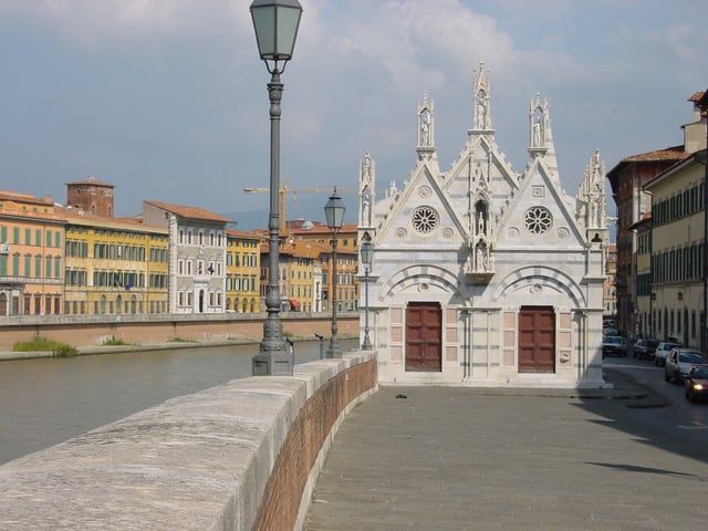 Façade of Santa Maria della Spina.