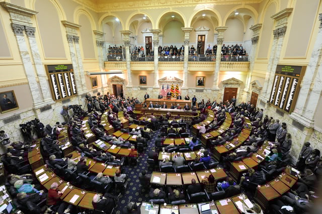 O'Malley giving the State of the State Address in 2013.