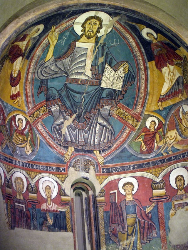 Pantocrator from Sant Climent de Taüll, in MNAC Barcelona