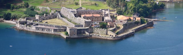 The castle of San Felipe at the entrance of the harbour