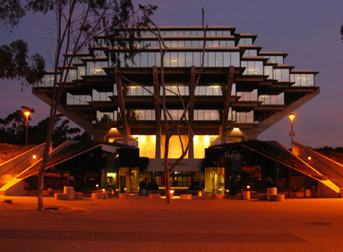 Geisel Library, named for Theodor Geisel, who was better known as Dr. Seuss