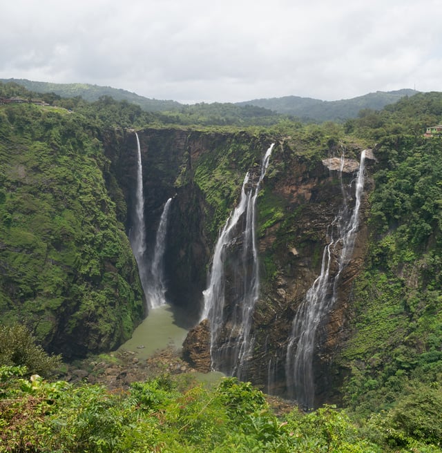 Jog Falls, formed by Sharavathi River, are the second-highest plunge waterfalls in India.