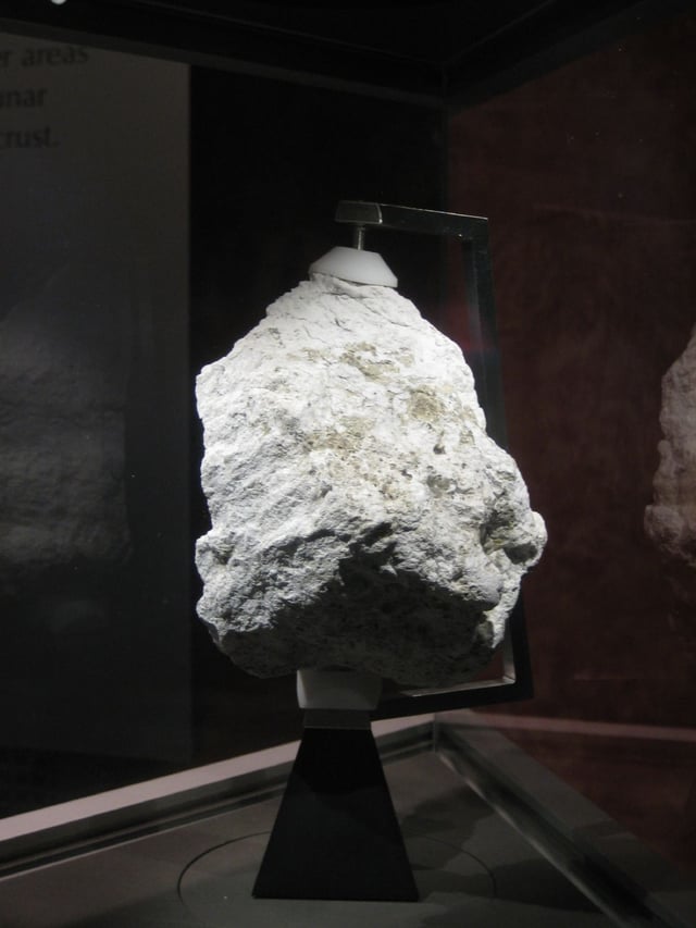 Ferroan Anorthosite Moon rock, returned from Apollo 16.