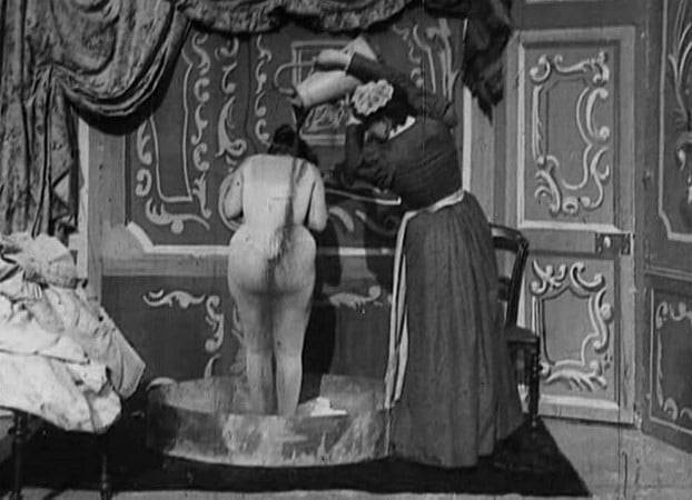 After the Ball  (1897) is the earliest known film to show nudity.