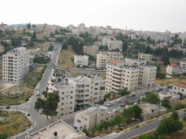 Residential neighborhood in Ramallah.