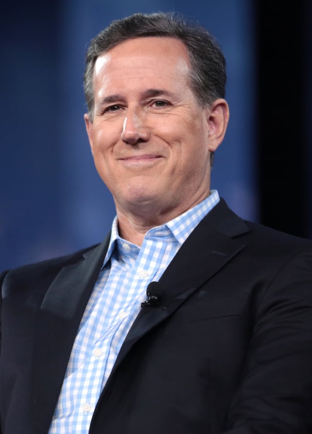 Rick Santorum at the 2017 CPAC in National Harbor, Maryland.