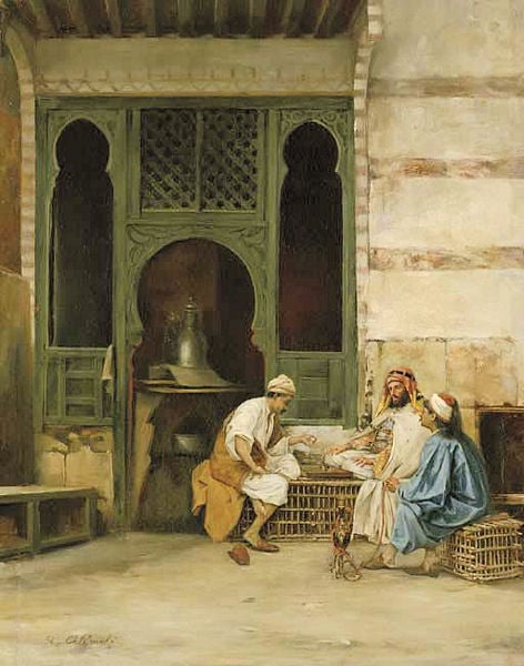 Chess Players, Cairo by Stanisław Chlebowski (1835–1884)