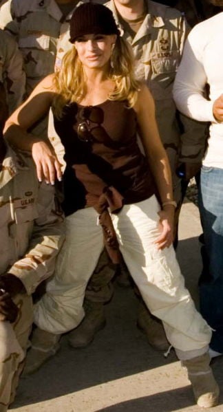Trish Stratus at the 2005 Tribute to the Troops event