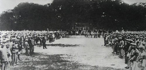 Military parade on the occasion of the founding of a Chinese soviet republic in 1931