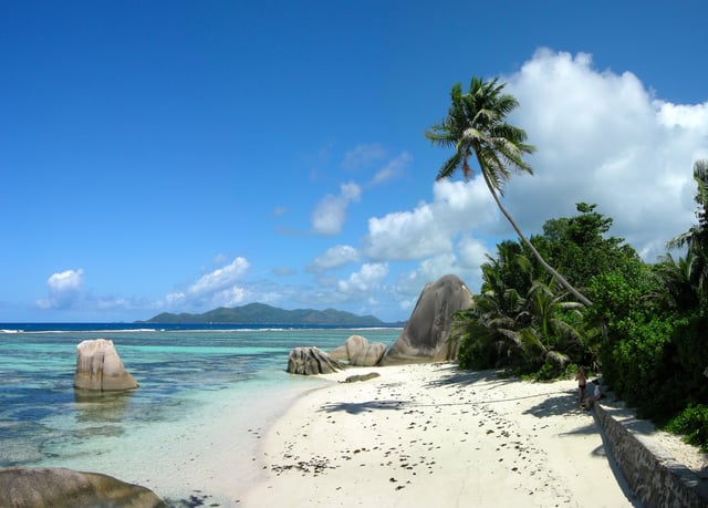 Beach of Anse Source d'Argent on the island of La Digue