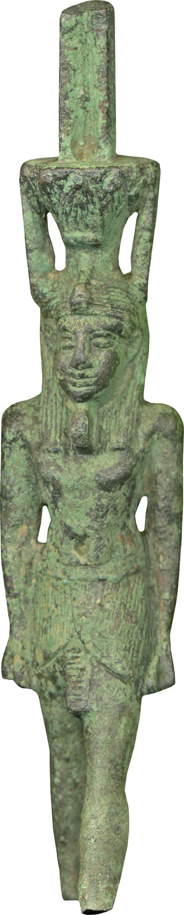 This ritualistic object depicts the god Nefertem, who was mainly worshipped in Memphis. The Walters Art Museum.