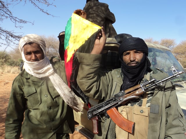 Tuareg separatist rebels in Mali, January 2012