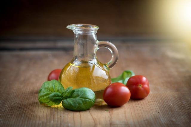 Olive oil and vegetables are central to the Mediterranean diet.