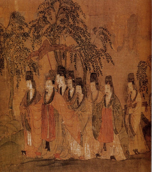 "The Painting of Goddess Luo Rhapsody"(in a part), Gu Kaizhi, Jin Dynasty