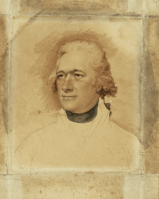 Portrait of Alexander Hamilton by Walter Robertson.