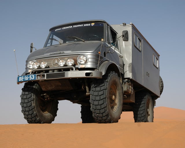 Unimog, a famous allround vehicle by Mercedes-Benz