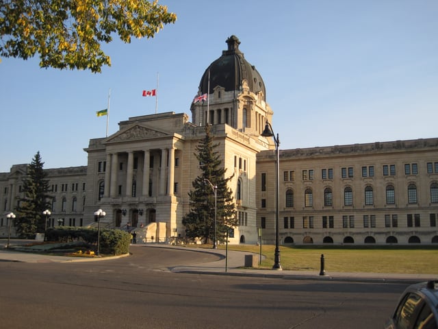 The Saskatchewan Legislative Building serves as the meeting place for the province's legislative assembly.