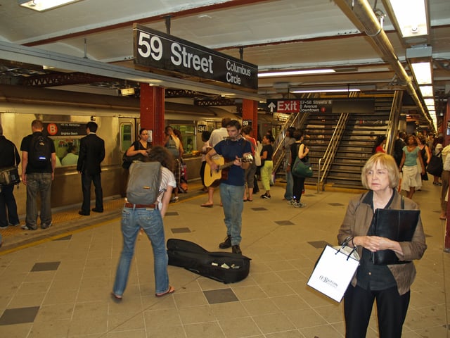 The IND Eighth Avenue Line station at 59th Street – Columbus Circle