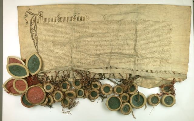 Prussian Confederation offered to incorporate Prussia into the Crown of the Kingdom of Poland, 1454, Central Archives of Historical Records, Warsaw