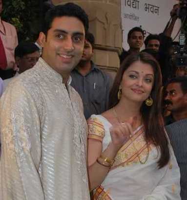 Rai with husband Abhishek Bachchan in 2010