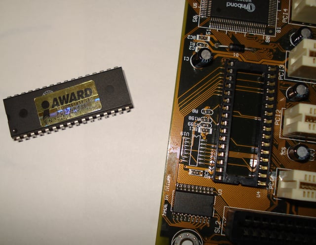 A detached BIOS chip