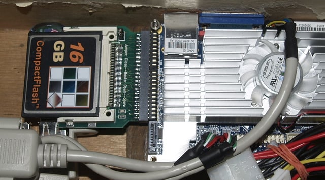 CompactFlash card used as an SSD