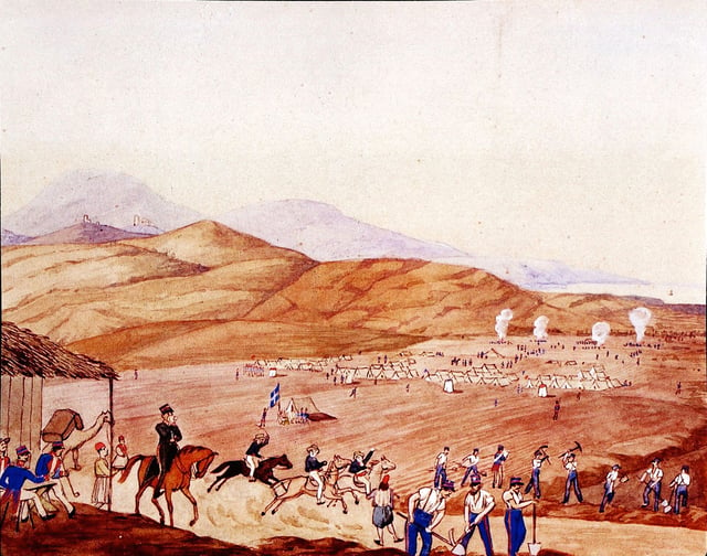 Construction of the Athens-Piraeus highway by Army engineers, 1835–36