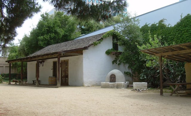 The Luis María Peralta Adobe in San Pedro Square (built in 1797) is San Jose's oldest building.