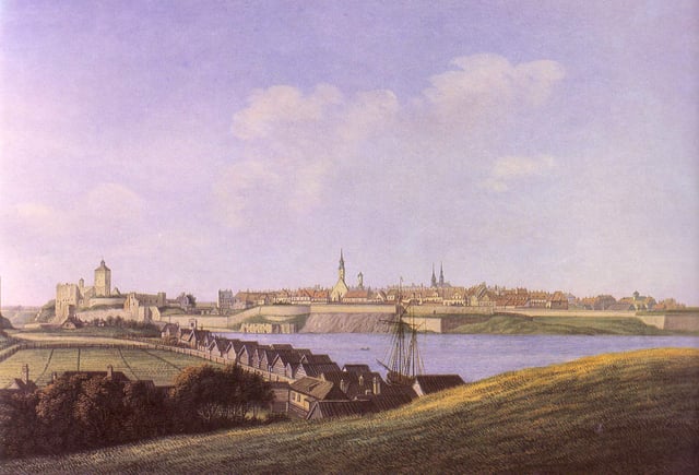 View of Narva in the 1750s